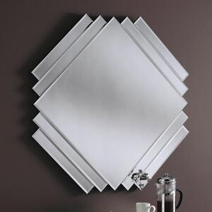 Yearn Art Deco Mirror 84x84cm Black