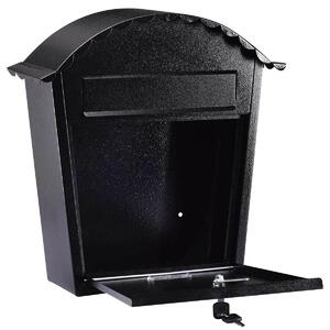 Costway Large Lockable Outside Classic Letterbox Wall Mounted