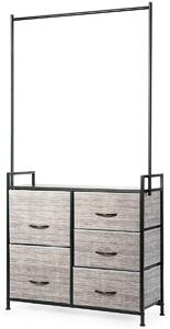 Costway Chest of Drawers with Hanging Rail