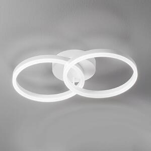 Fabas Luce Giotto LED ceiling light, two-bulb, white