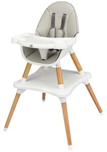 Costway 4 in 1 Baby High Chair Infant Feeding Seat-Grey