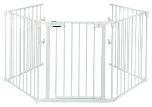 Costway 5 Panel Baby Safety Playpen Fireplace Barrier Gate Room Divider-White