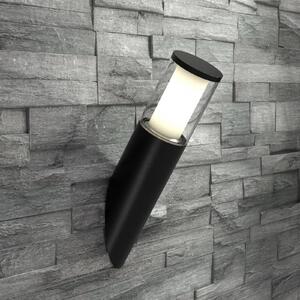 Carlo LED wall light, torch shape, black, CCT