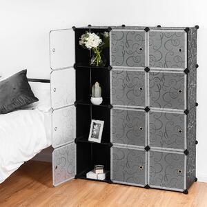 Costway Costway Portable Wardrobe with Doors for Clothes, Shoes and Toys