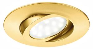 Zenit LED downlight with IP44, gold