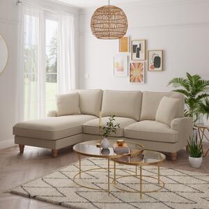 Beatrice Luna Corner Chaise Brown
