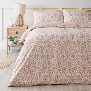 Super Soft Keira Pink Microfibre Duvet Cover and Pillowcase Set Pink