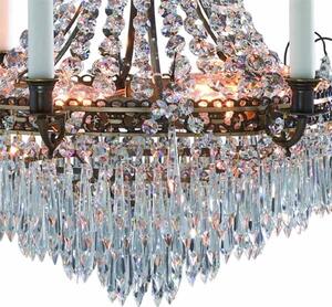 Magnificent candle chandelier Läckö 54 cm