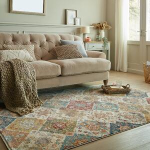 Cecilia Traditional Rug Beige/Red/Blue