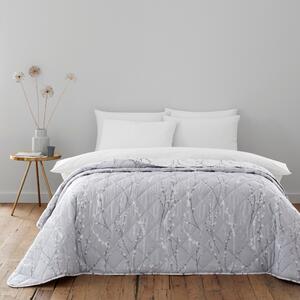 Belle Floral Grey Bedspread Grey