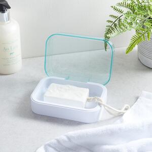 White Plastic Soap Container White