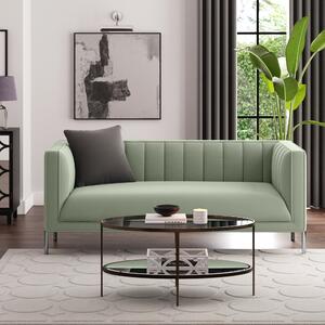 Bellamy Luxe Velvet 2 Seater Sofa Green