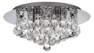 Hanna ceiling chrome glass crystal globes 35 cm