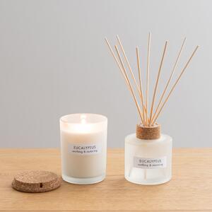 Wellness Eucalyptus Candle and Diffuser Set White