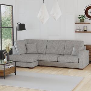 Carson Vivalife Stain-Resistant Fabric Corner Sofa Grey