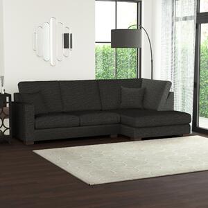Carson Deep Sit Vivalife Stain-Resistant Fabric Corner Sofa Grey