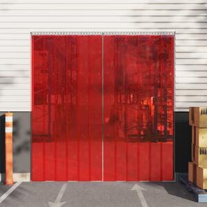 Door Curtain Red 200 mmx1.6 mm 10 m PVC