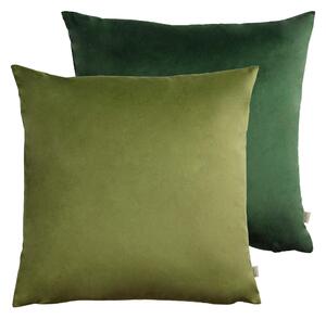 Evans Lichfield Opulent Velvet 2 Pack Cushions Green