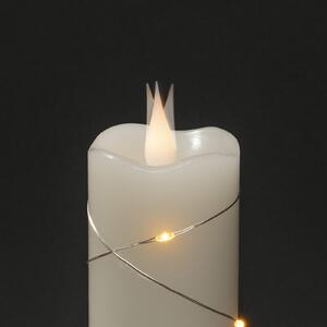 LED wax candle cream luminous colour amber 12.7 cm
