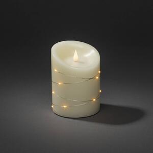 LED wax candle cream luminous colour amber Ø 10 cm