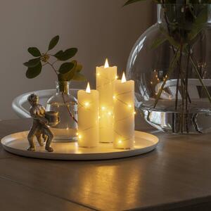 LED wax candle cream luminous colour amber 12.7 cm
