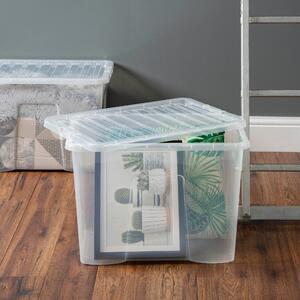 Crystal 80 Litre Box & Lid Clear