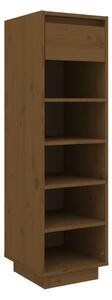 Shoe Cabinet Honey Brown 30x34x105 cm Solid Wood Pine