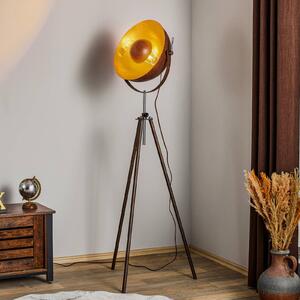 Rust-coloured Xirena I tripod floor lamp