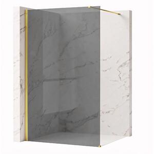 Shower screen Rea Flexi Grey / Gold 90
