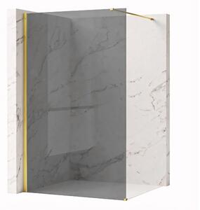 Shower screen Rea Flexi Grey / Gold 140