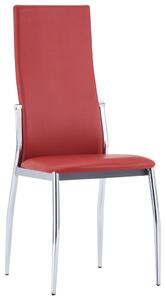 Dining Chairs 2 pcs Red Faux Leather