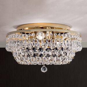 Sherata Crystal Ceiling Light Round Gold 35 cm