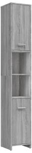 Bathroom Cabinet Grey Sonoma 30x30x183.5 cm Engineered Wood