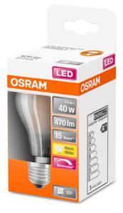 OSRAM Classic A LED bulb E27 4.8W 2,700K matt dim
