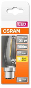 OSRAM LED candle B22d Classic B 2.5 W clear