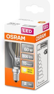 OSRAM LED bulb E14 Classic P 5.5 W 2,700 K clear