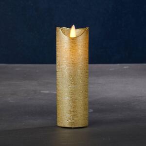 Sirius Sara Exclusive LED candle, gold, Ø 5cm height 15cm