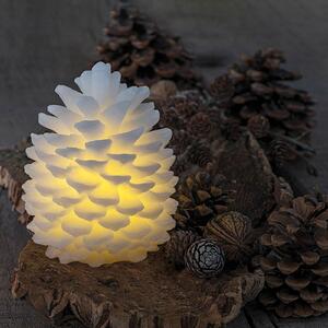 Clara LED candle in a pine cone shape height 14 cm
