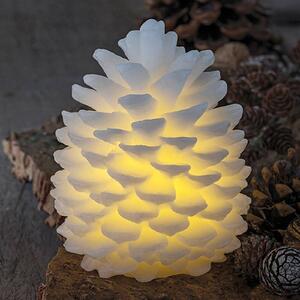 Clara LED candle in a pine cone shape height 14 cm