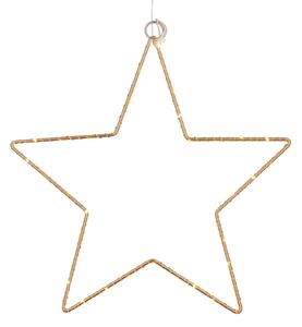 Liva Star LED decorative star, gold 30 cm diameter
