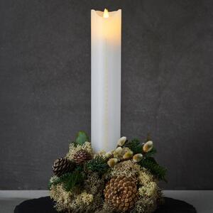 Sara Calendar LED candle white/gold height 29 cm