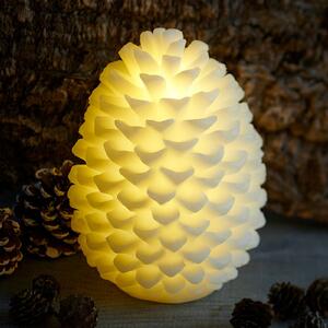 Clara LED candle in a pine cone shape height 20 cm