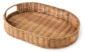 Tray | Iron/rattan. 38 x 26 x 6 cm. | Søstrene Grene