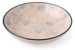 Salad bowl Ø24 - Stoneware. Ø24 x 5 cm. - Electric Blue - Søstrene Grene