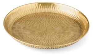Decorative tray - Iron. Ø30 x 3 cm. - Gold - Søstrene Grene