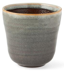 Flowerpot - Stoneware. Ø11 x 11 cm. - Green - Søstrene Grene