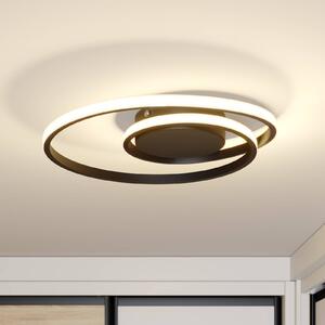 Lindby Kyron LED ceiling lamp, matt black