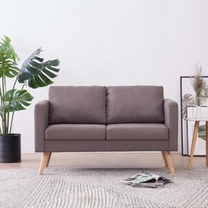 281365 2-Seater Sofa Fabric Taupe