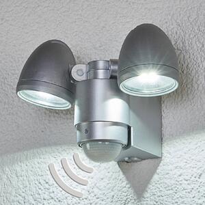 2-bulb LED outdoor spotlight Todora, sensor