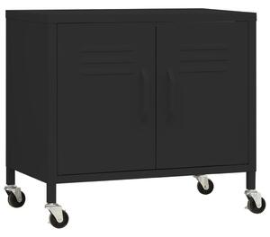 Storage Cabinet Black 60x35x56 cm Steel